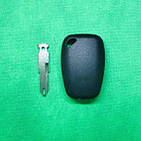 Корпус автоключа для OPEL (ОПЕЛЬ) Movano, Vivaro 2 кнопки, лезвие NE 73, с чипом id 46 частота 433 mhz, фото 2