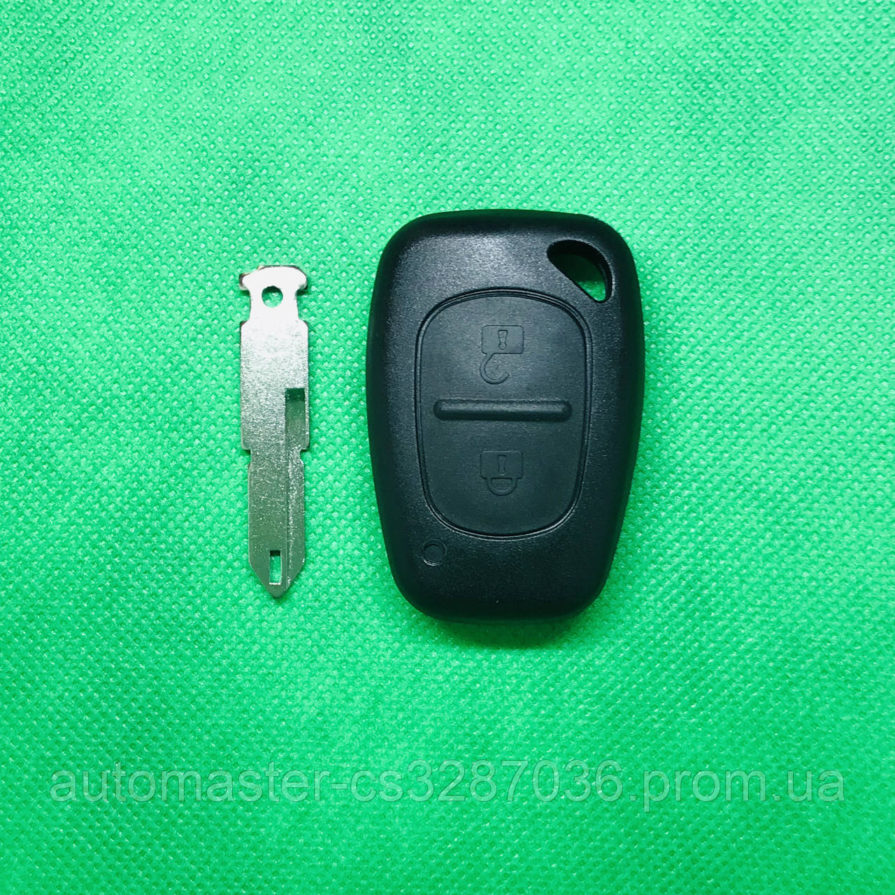 Корпус автоключа для OPEL (ОПЕЛЬ) Movano, Vivaro 2 кнопки, лезвие NE 73, с чипом id 46 частота 433 mhz
