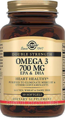 Омега-3 подвійної сили (Omega-3 Double Strength) 700 мг 30 капсул