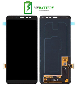Дисплей (LCD) Samsung A730 Galaxy A8 Plus (2018) OLED с сенсором черный