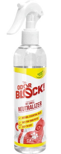 Средство для удаления запаха животных (нейтрализатор запаха) Elix ODOR BLOCK & fresh CAT - фото 1 - id-p1112880029