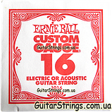Струна Ernie Ball 1016 Plain Steel.016 (акустика/електро) 6-Pack, фото 2