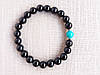 Браслет із Чорного Турмаліну Шерла та Бірюзи, фото 6
