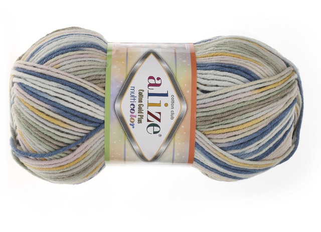 Пряжа Алізе Котон Голд Плюс Мультиколор