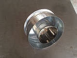 Оголовок (конус) нержавіюча сталь-оцинковка 0,8-0,5 мм, Ф110 мм. димар, фото 3