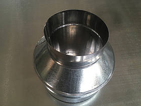 Конус (оголовок) нерж.-оцинк. 0,8-0,5 мм, діаметр 160-250 мм димар