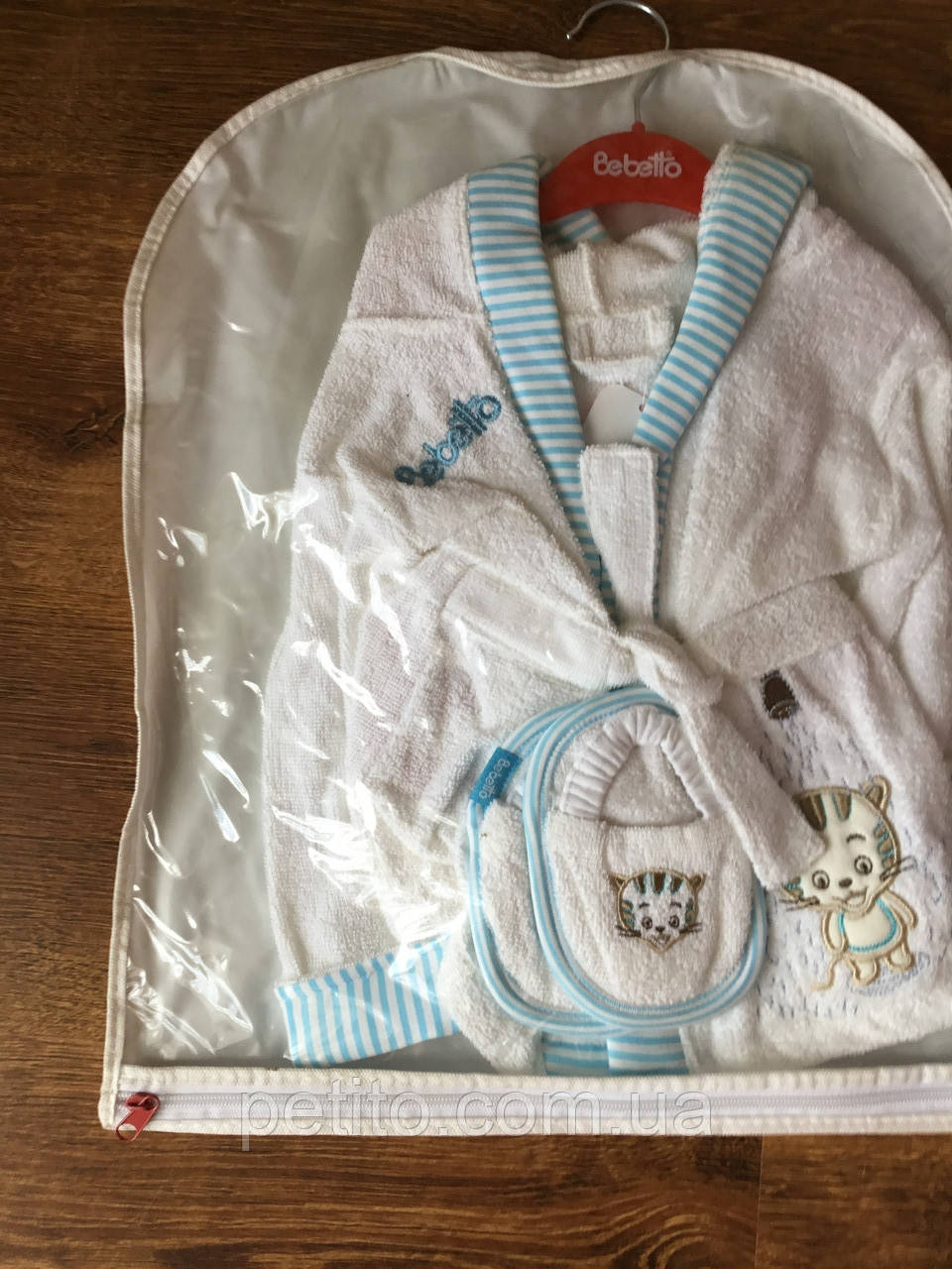 Дитяче плаття-халат для дівчинки з поясом, фото 1