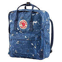 Рюкзак Fjallraven Kanken ART 16л classic BLUE FABLE качественный оригинал 2024 канкен с лисой