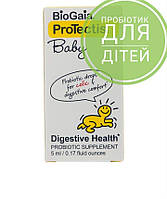 BioGaia, ProTectis, для малышей, здоровье пищеварительной системы, пробиотическая добавка, 0,17 ж. унц. 5 мл,