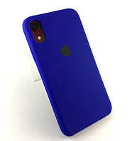 Чехол на iPhone XR накладка бампер противоударный Original Soft Touch синий