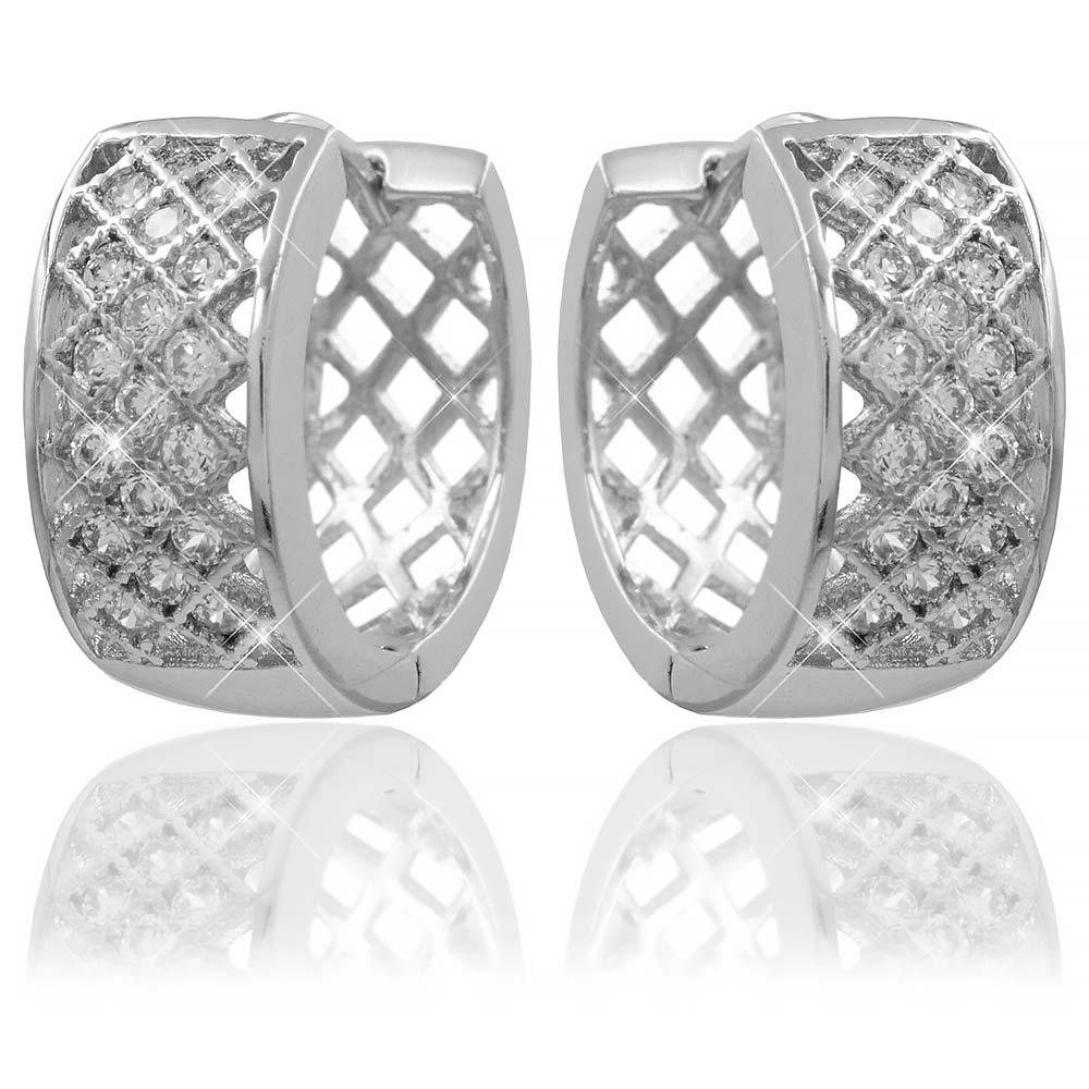 Сережки Xuping класичні родиум 324518
