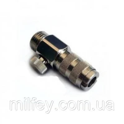 Швидкознімна муфта для аерографа з регулятором тиску, фото 1