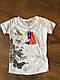 Літня футболка для дівчинки з стильним малюнком, фото 9