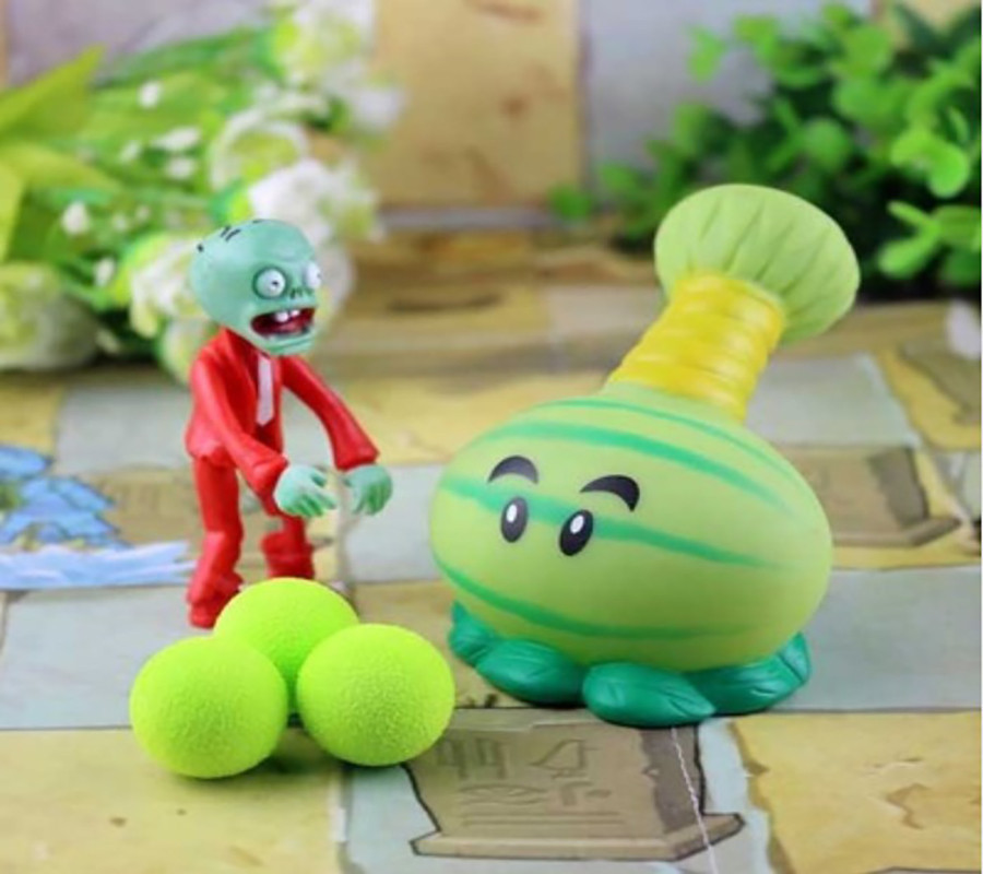 Рослини проти зомбі  ⁇  Plants vs Zombies Ігровий набір No2 Кавун (Розсідання стріляють кульками, 40+відів)