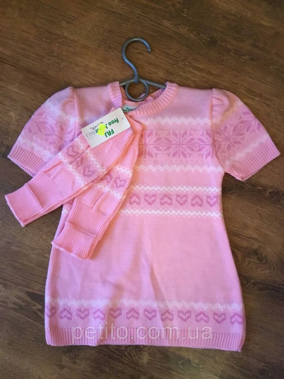 Яскрава рожева кофта для дівчинки, фото 1