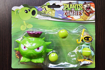 Рослини проти зомбі  ⁇  Plants vs Zombies Ігровий набір No28 Колючка (Ращення стріляють кульками, 40+відів)