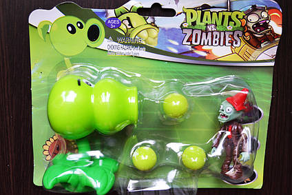 Рослини проти зомбі  ⁇  Plants vs Zombies Ігровий набір No29Горохострел подвійний (Розсідання стріляють кульками)