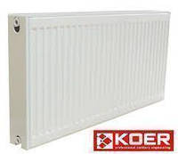 Стальной радиатор от KOER(Чехия) тип 22 500x800 (низ с термоклапаном)