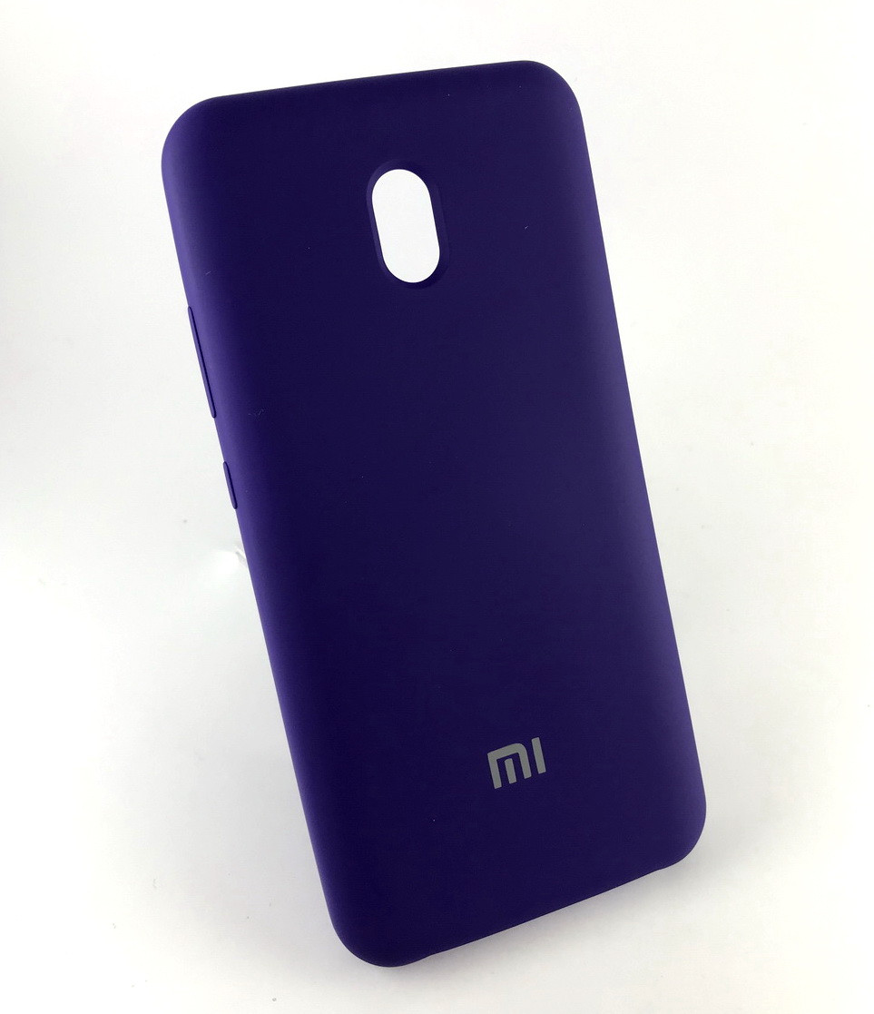 Чохол для Xiaomi Redmi 8A накладка на бампер протиударний Silicone Cover синій