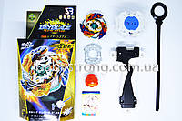 Бейблейд Фафнир 4 Сезон /Geist - Fafnir F4 Оригинал B-122 Beyblade - Белый Запуск на Ленте + Рукоятка !