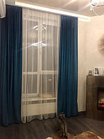 Бархатные шторы в гостиной