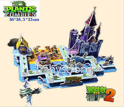 3-D Пазли "Битва за Замок" Рослини проти зомбі  ⁇  Plants vs Zombies конструктор — іграшки