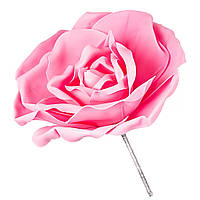 Велика троянда із із ізолону для фотозони рожева 22х25 см