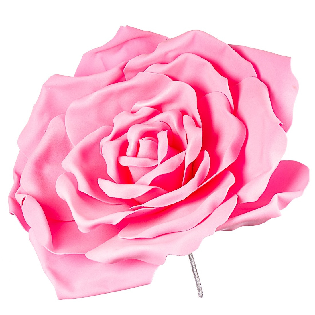 Великі декоративні троянди із ізолону для декору. рожеві 28х31 см