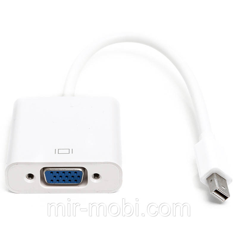 Перехідник PowerPlant mini DisplayPort (Thunderbolt) (M) - VGA (F), 0.15 м