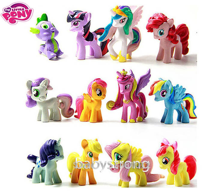 Набор фигурок Май Литл Пони цена за 12 шт My Little Pony 4-5 СМ