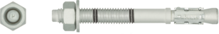 Анкер THROUGHBOLT R-HPTIIZF-16/105 мм (25 шт.) у покритті Delte-Tone для вологої зони та середньоагресивного середовища