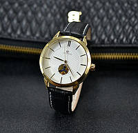 Оригинальные механические наручные водонепроницаемые мужские часы Forsining Белый, Золото