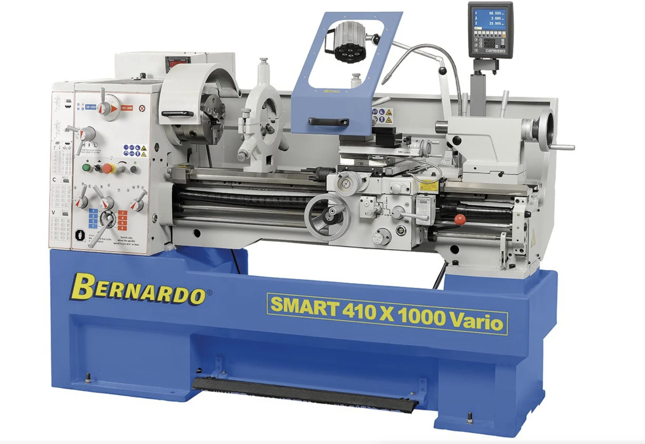 Smart 410x1500 Vario УНІВЕРСАЛЬНИЙ ТОКАРНИЙ ВЕРСТАТ ПО МЕТАЛУ З БЕЗСТУПІНЧАТИМ РЕГУЛЮВАННЯМ ШВИДКОСТІ Bernardо, фото 1