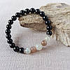 Браслет із Чорного Турмаліну Шерла та Місячного каменю, фото 6