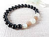 Браслет із Чорного Турмаліну Шерла та Місячного каменю, фото 7