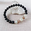 Браслет із Чорного Турмаліну Шерла та Місячного каменю, фото 9