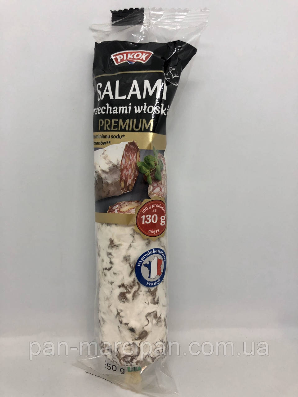 Салямі з горіхами Pikok Salami z orzechami wloskimi Premium 250 г