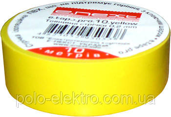 Ізолента жовта 20м e.tape.stand.20.white E. NEXT