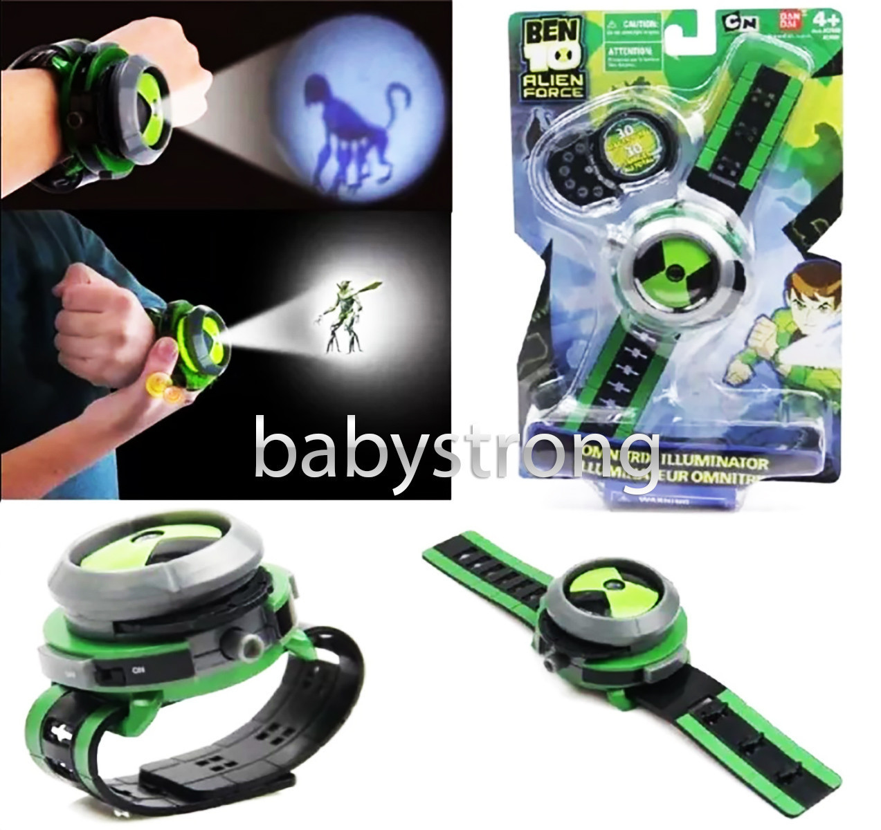 Проєкційний годинник Бен 10 Тен — 30 героїв Ben10 Нова версія Omnitrix Projector Bandai