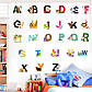3D інтер'єрні вінілові наклейки на стіни Алфавіт Англійської Букви 3 аркуші 38,5x31,5 см у дитячу.Декор,Обої, фото 3