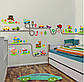 3D інтер'єрні вінілові наклейки на стіни Машинки з Дорогий — Будинки 2 аркуші 90-30 см у дитячу. Декор,Обої, фото 2