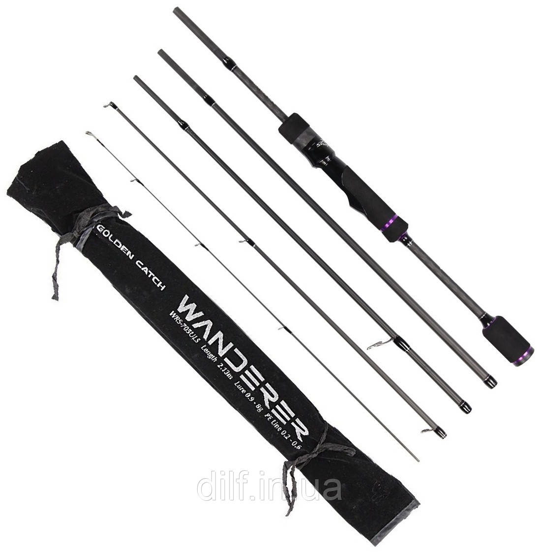 Спінінг GC Wanderer WRS-765LS 2.29 м 2-12г, фото 1