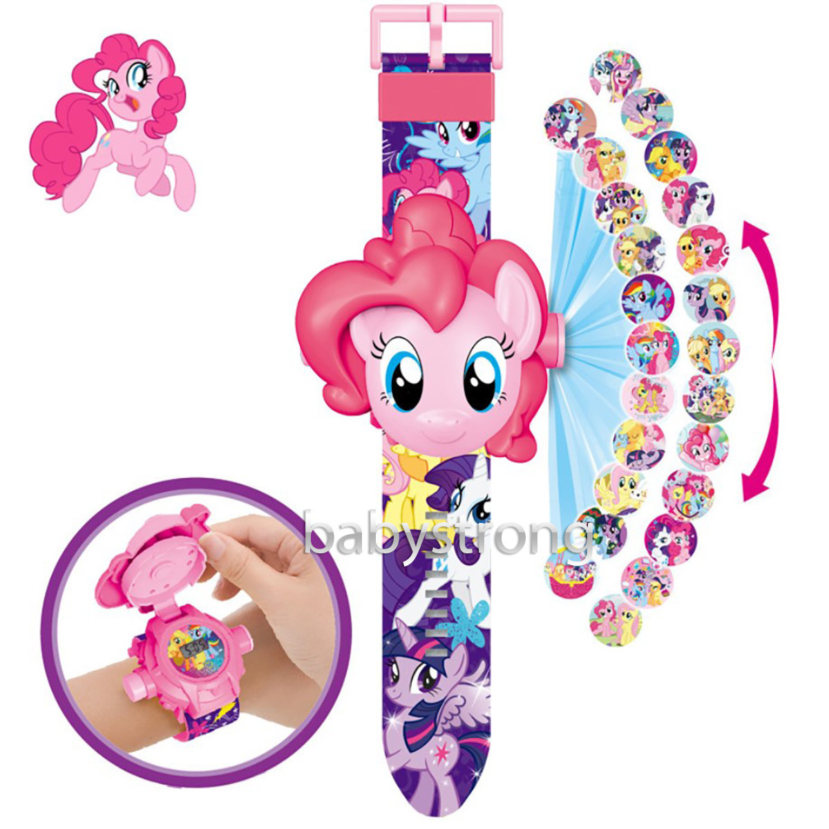 Проєкційний дитячий годинник Літл Поні My Little Pony — 24 типи героїв.Projector Watch. Чудовий Подарунок!