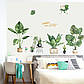 3D інтер'єрні вінілові наклейки на стіни Набір Кактусів — рослин 2 аркуші 65-40 см у дитячу No3.Обої, фото 3