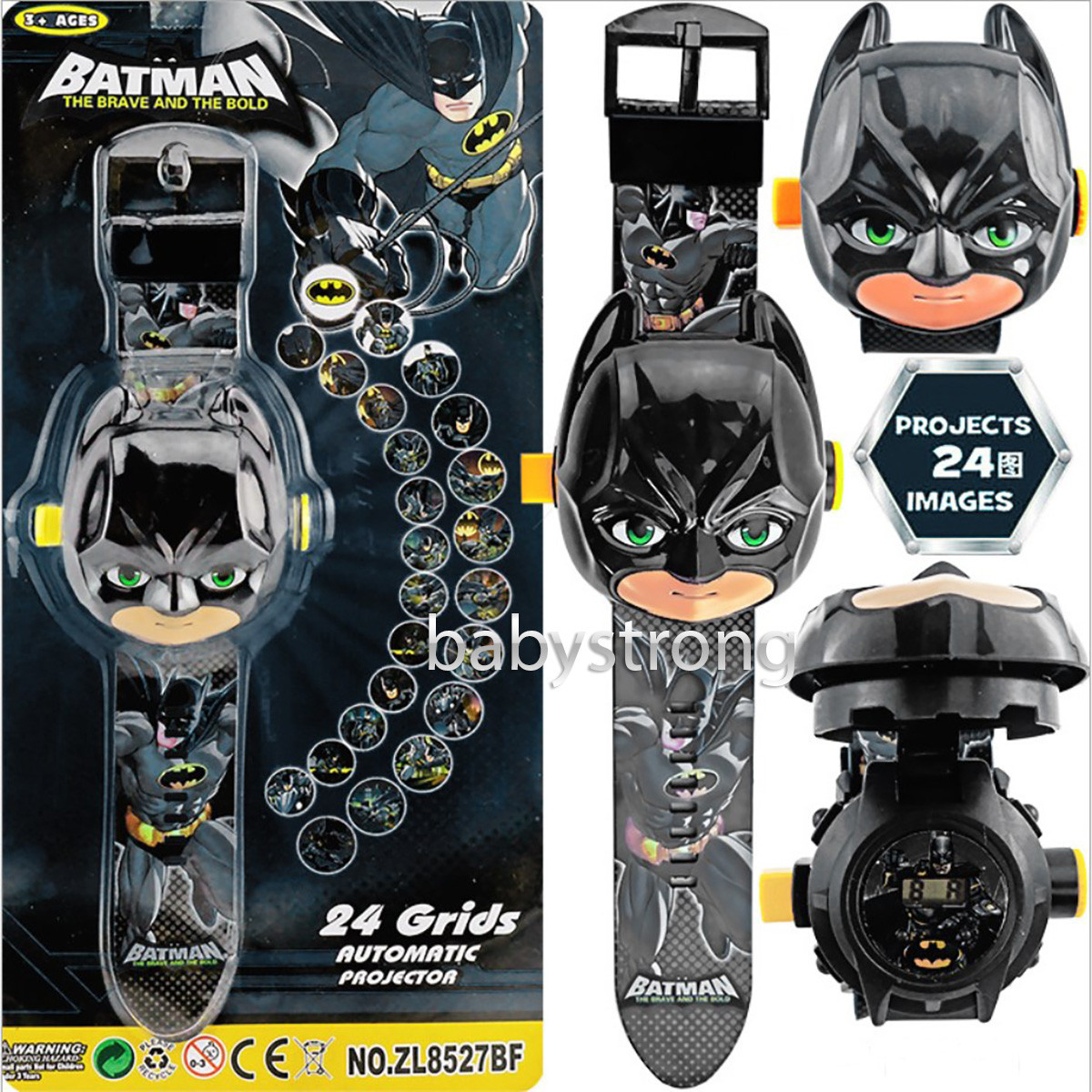 Проєкційний дитячий годинник Бетмен — Batman — 24 типи зображення героїв.Projector Watch. Чудовий Подарунок!