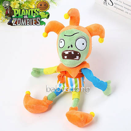 М'яка плюшева іграшка рослиніння проти зомбі Придворний Шут - Клоун із гри Plants vs Zombies 30 см