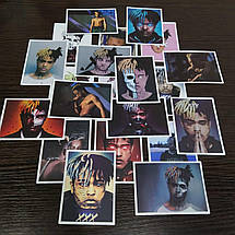Набір вінілових наклейок стикерів Стикерпак XXXTENTACION Стикербомбінг на автотелефон ноутбук стіну 20 штук, фото 2