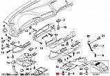 Кліпса кріплення обшивки BMW 3'E30 E36 E46 E90 / 5'E34 E39 E60 / 7'E32 E38 / Z3 (OEM:51711916199), фото 9
