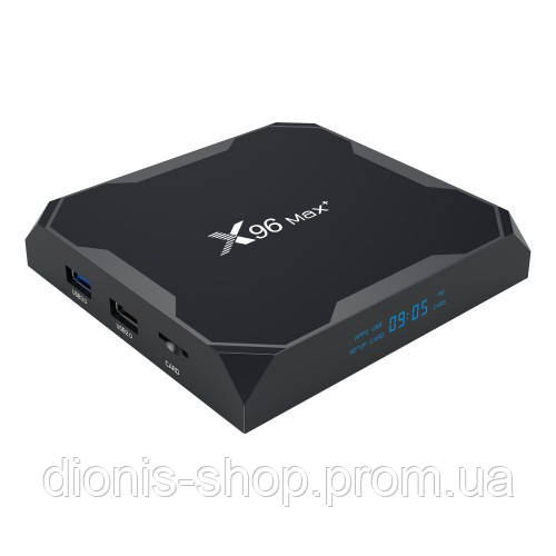 Медиаплеер X96 MAX + (PLUS) 4/64 GB Smart TV Box 4K/8K Amlogic S905X3 Android 9.0 - фото 1 - id-p1113229455