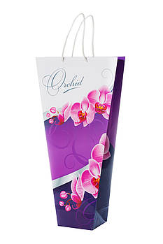Паперова сумка для квітів "Орхідея"
